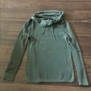Army Green Gap Cowl neck Sweater - size M